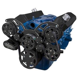 Black Diamond Serpentine System for 289, 302 & 351W - Power Steering & Alternator - All Inclusive