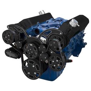 Black Diamond Serpentine System for 289, 302 & 351W - AC, Power Steering & Alternator