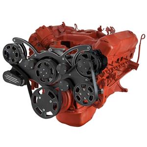 Black Diamond Serpentine System for Big Block Mopar - Power Steering - All Inclusive