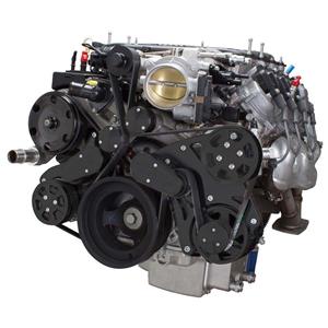 Stealth Black Serpentine System for LT4 Supercharged Generation V - AC, Power Steering & Alternator