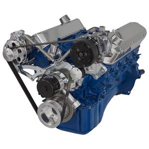 Ford 289-302-351W Serpentine Conversion Kit - Alternator & A/C - Electric Water Pump