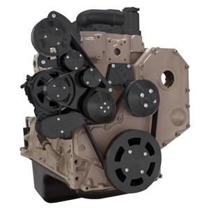 CVF Racing Stealth Black Serpentine System for Cummins Diesel - Alternator - All Inclusive