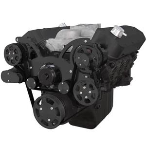 Black Serpentine System Big Block Chevy Gen. VI - AC, Power Steering & Alternator & EWP