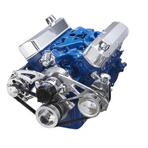 Ford 289-302-351W Serpentine Conversion Kit -  with Meziere High Flow Electric Water Pump