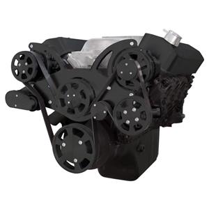 Black Serpentine System for 396, 427 & 454 - Power Steering & Alternator - All Inclusive