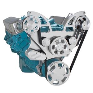 Pontiac Serpentine System for 350-400, 428 & 455 V8 - Alternator Only - All Inclusive