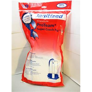 Janitized JAN-PTSCP10-2 Vacuum Bags For ProTeam Super Coach Pro 100 Bags (10x10)