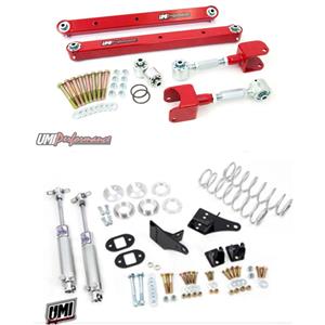 UMI 78-87 Regal El Co G-Body  Rear Suspension Kit Control Arms & Coilovers Red