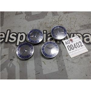 1992 - 1995 MERCEDES S600 WHEEL CENTRE CAPS ( 4 ) GOOD CONDITION OEM