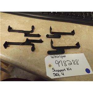 WHIRLPOOL REFRIGERATOR 978288 SUPPORT KIT SET OF 4 (NEW)