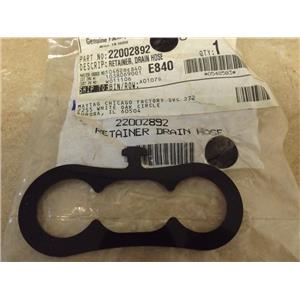 WHIRLPOOL WASHER 22002892 Retainer, Drain Hose (NEW)