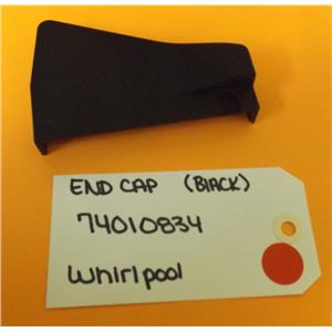 WHIRLPOOL STOVE 74010834 END CAP BLACK (NEW)