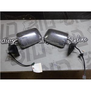 1995 - 1997 DODGE RAM 2500 3500 OEM POWER HEATED CHROME MIRRORS GOOD SHAPE