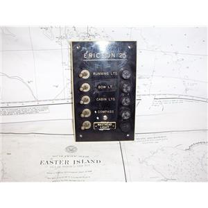 Boaters’ Resale Shop of TX 2101 4122.94 ERICSON 25 DC VOLTAGE 5 SWITCH PANEL