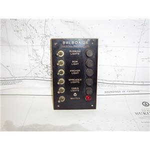 Boaters’ Resale Shop of TX 2101 4122.82 BALBOA 26 DC VOLTAGE 6 SWITCH PANEL