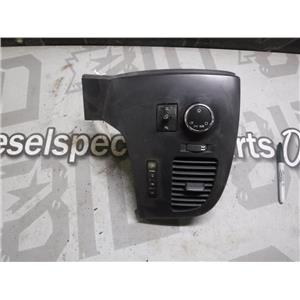 2007 - 2009 GMC 3500 2500 OEM HEADLIGHT SWITCH BEZEL INFO DASH DARK GREY BEZEL