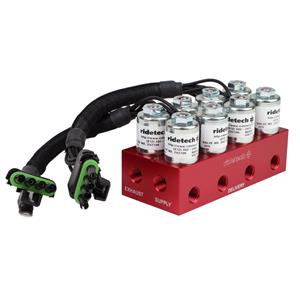 RideTech 4-way Solenoid Air Valve Block RidePro 1/4 Inch 31934001