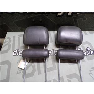2004 2005 GMC 2500 3500 SLT CREW CAB OEM LEATHER HEAD RESTS (CHARCOAL)