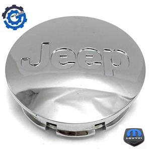 5HT59TRMAC New OEM Wrangler Gr Cherokee CHROME Finish Wheel Center Cap 2.125"