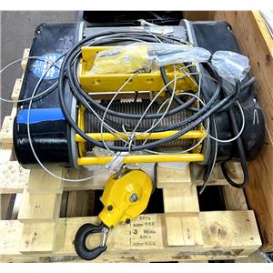 David Round Model 55 Electric Wire Rope Hoist 1/4 Ton M55W-1-15-17LM