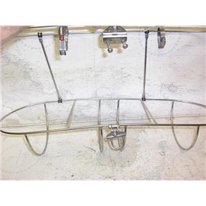 Boaters’ Resale Shop of TX 2110 2755.15 TRIPLE FENDER STAINLESS STEEL HOLDER