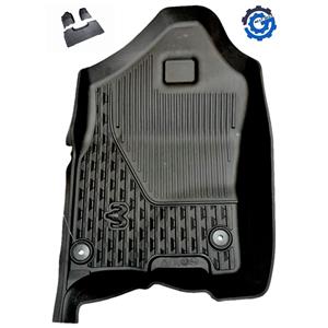 82215422AD New MOPAR All Weather Floor Mats 2021-2022 Ram Rebel with Black Logo