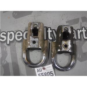 2011 2012 FORD F150 XLT LARIAT OEM FRONT FRAME MOUNT TOW HOOKS RECOVERY CHROME