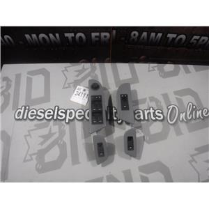 2008 2009 DODGE DAKOTA SLT CREWCAB OEM WINDOW LOCK SWITCHES BEZELS (GREY)