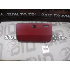 1987 - 1993 DODGE D250 LE OEM GLOVE BOX COMPARTMENT (RED) EXCELLENT CONDITION