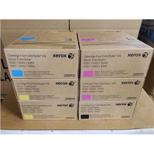 LOT OF 6 -NEW- XEROX COLORQUBE INK CARTRIDGES 2X M, 2X Y, 1X C, 1X K NEW SEALED