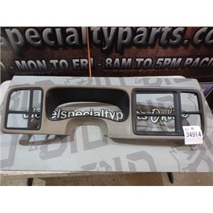 2003 2004 GMC SIERRA 2500HD SLE 6.6 LB7 AUTO 4X4 DASH BEZEL (TAN) SURROUND