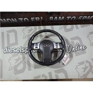 2004 2005 INFINITY FX35 3.5L AUTO AWD OEM LEATHER WRAPPED STEERING WHEEL CRUISE