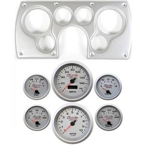 82-89 Camaro Silver Dash Carrier Concourse Silver Face Gauges
