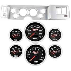79-81 Camaro Silver Dash Carrier Concourse Black Face Gauges