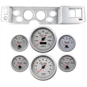 79-81 Camaro Silver Dash Carrier Concourse Silver Face Gauges