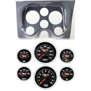 67 68 F Body Carbon Dash Carrier Concourse Black Face Gauges