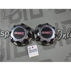 2005 2006 GMC SIERRA SLE 2500 6.6 LBZ CREWCAB WHEEL RIM CAPS OEM (2) 8 BOLT