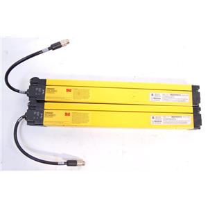 Lot of 2 Omron MiniSafe MS4800S Light Curtains 70251-1141 14-0320-X Transmitters