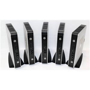 Lot of 5x HP t610 Flex B8C95AA Win7E 4GB 16GB-SSD Thin Client AMD T56N 1.65GHz