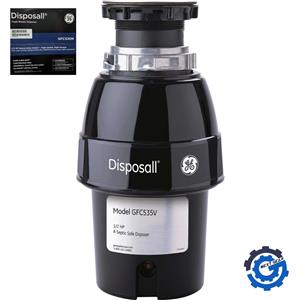 GFC530N GE Non-corded 1/2-HP Continuous Feed Noise Insulation Garbage Disposal