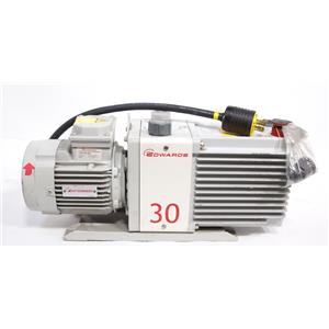 Edwards E2M30 Dual Stage  3 Phase Rotary Vane Mechanical Vacuum Pump