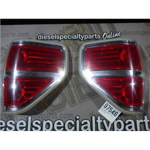 2011 - 2014 FORD F150 XLT LARIAT FX4 KING RANCH OEM TAIL LIGHTS (PAIR) SIGNAL