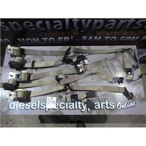2005 2006 FORD F150 KING RANCH CREWCAB OEM SEAT BELT SET (TAN) BUCKETS