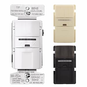 EATON OSUL06D-C4-K-L Occupancy Motion Sensor Dimmer 3-Way White Ivory Black