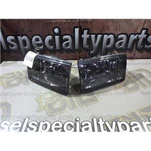 2000 2001 FORD F250 F350 XLT LARIAT AFTERMARKET TINTED HEAD LIGHTS (PAIR)