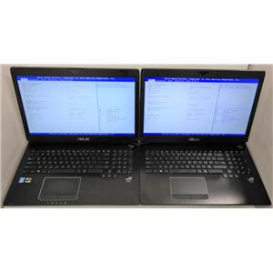 Lot of 2 ASUS ROG G750JM  i7-4700HQ 2.40GHz 16GB RAM 256GB SSD 500GB HDD 17.3in!