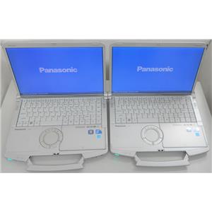 Lot of 2 Panasonic Toughbook CF-F9 i5 M 520 2.40GHz 2GB RAM HARDRIVE CABEL TORN!