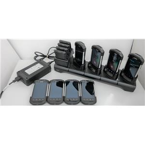 Lot 8 Zebra Symbol TC70 Barcode Scanner TC700H-KC11ES-01 Android+Charger Station