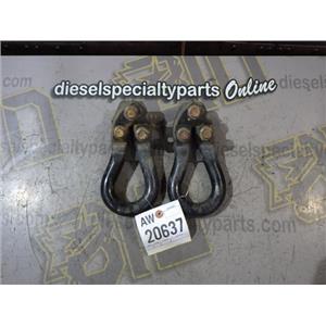 2003 - 2004 FORD F350 F250 XLT 6.0 DIESEL AUTO 4X4 OEM FRONT TOW HOOKS BLACK