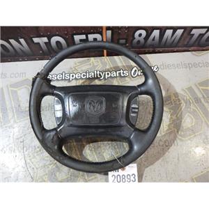 2001 2002 DODGE 2500 3500 SLT 5.9 DIESEL  OEM STEERING WHEEL BLACK CRUISE